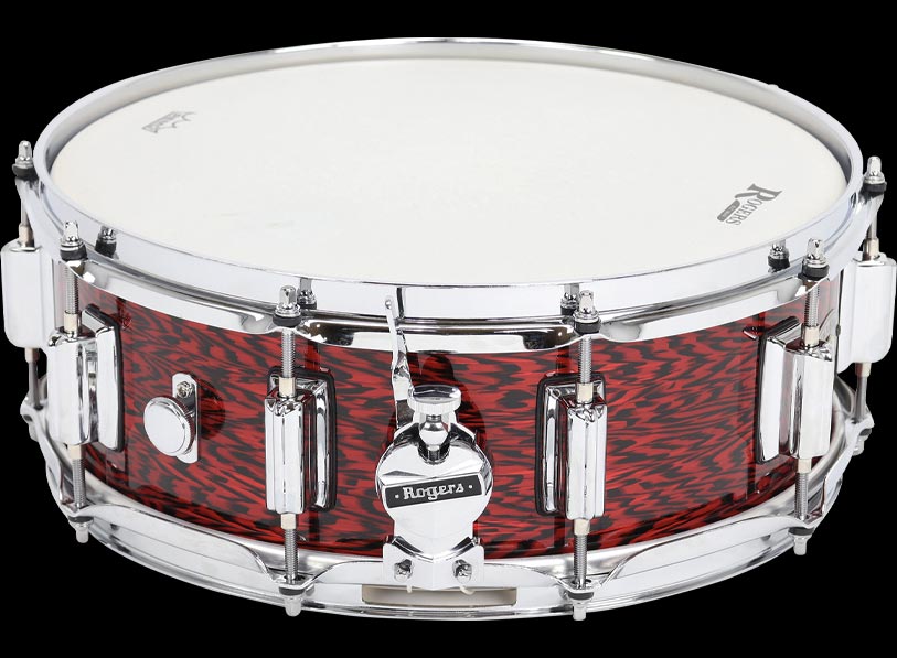 Rogers Drums USA | SUPERTEN WOOD SHELL SNARE DRUM – RED ONYX