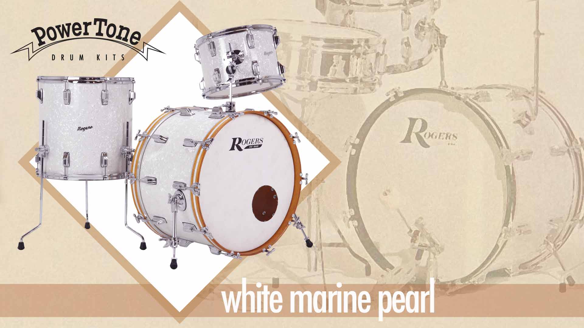 PowerTone White Marine Pearl Kit